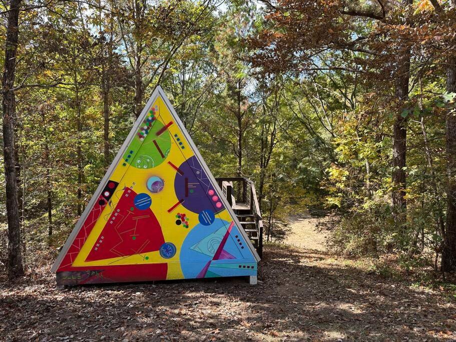 Bohamia - Cozy A-Frame Glamp On 268 Acre Forest Retreat Talladega Eksteriør billede