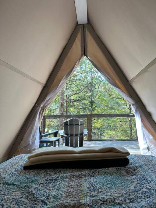Bohamia - Cozy A-Frame Glamp On 268 Acre Forest Retreat Talladega Eksteriør billede
